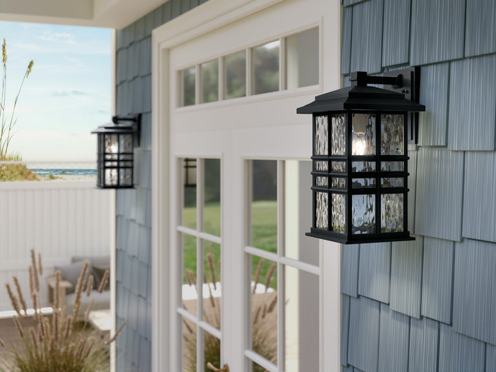 Kichler Canada - 49831BKT - One Light Outdoor Wall Mount - Beacon Square - Textured Black