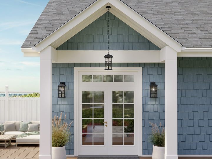 Kichler Canada - 49831BKT - One Light Outdoor Wall Mount - Beacon Square - Textured Black
