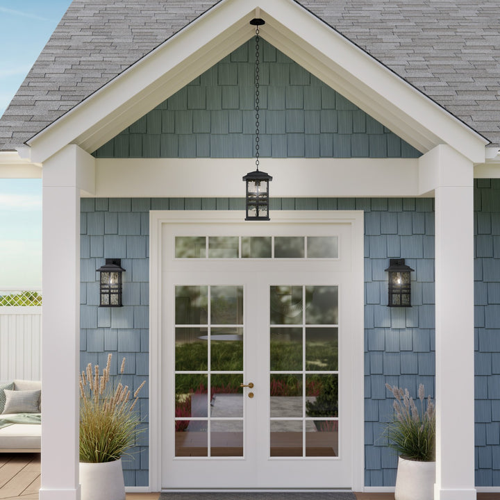 Kichler Canada - 49831BKT - One Light Outdoor Wall Mount - Beacon Square - Textured Black