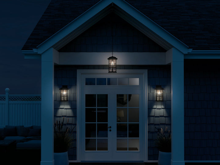 Kichler Canada - 49831BKT - One Light Outdoor Wall Mount - Beacon Square - Textured Black
