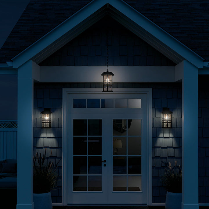 Kichler Canada - 49831BKT - One Light Outdoor Wall Mount - Beacon Square - Textured Black