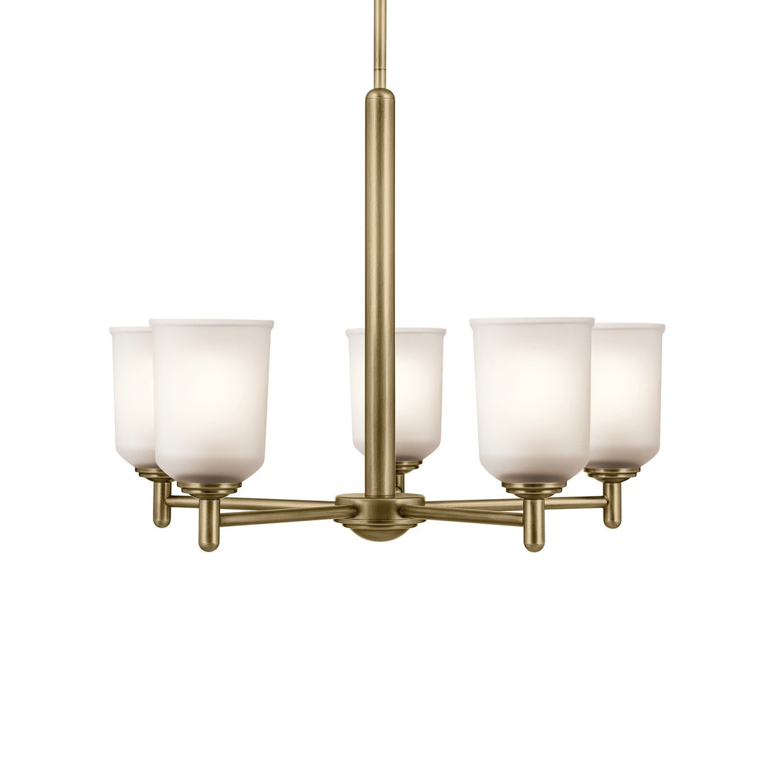 Kichler Canada - 43671NBR - Five Light Chandelier - Shailene - Natural Brass