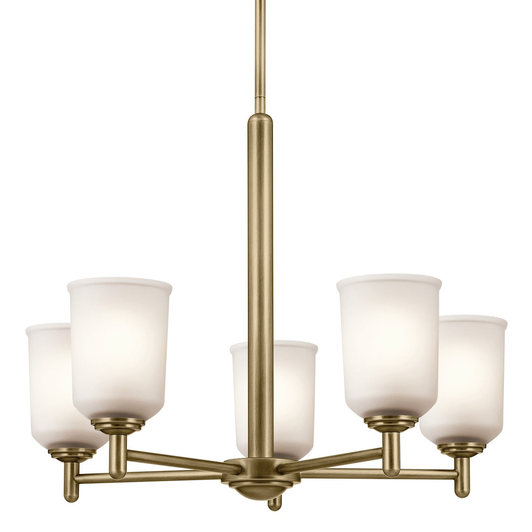 Kichler Canada - 43671NBR - Five Light Chandelier - Shailene - Natural Brass