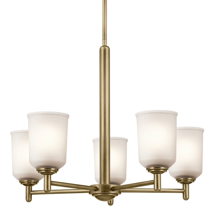 Kichler Canada - 43671NBR - Five Light Chandelier - Shailene - Natural Brass