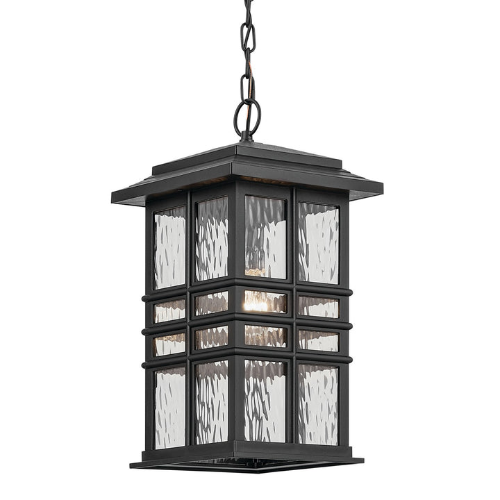Kichler Canada - 49833BKT - One Light Outdoor Pendant - Beacon Square - Textured Black