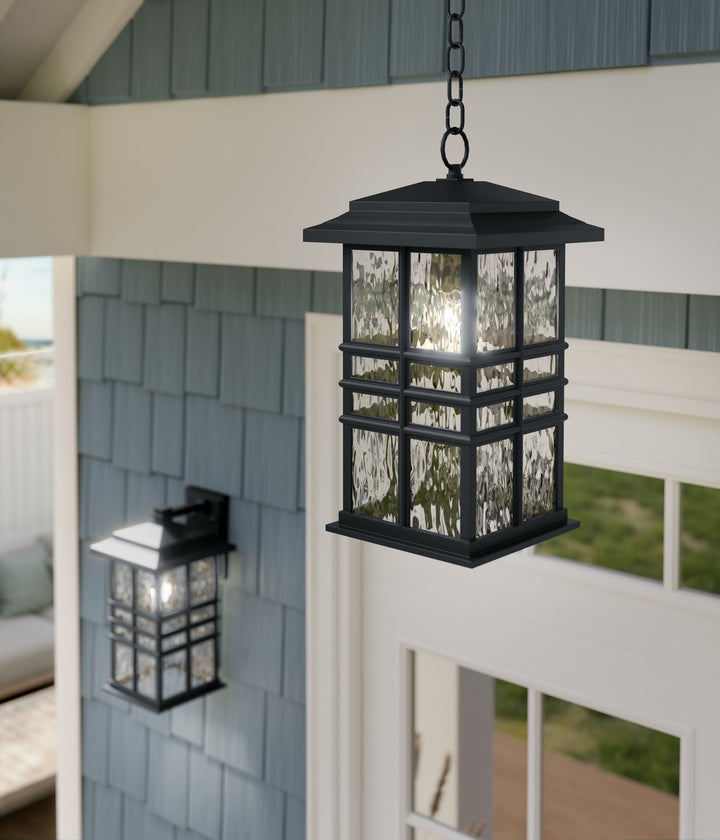 Kichler Canada - 49833BKT - One Light Outdoor Pendant - Beacon Square - Textured Black