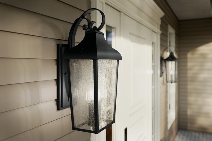 Kichler Canada - 49737BKT - Two Light Outdoor Wall Mount - Forestdale - Textured Black