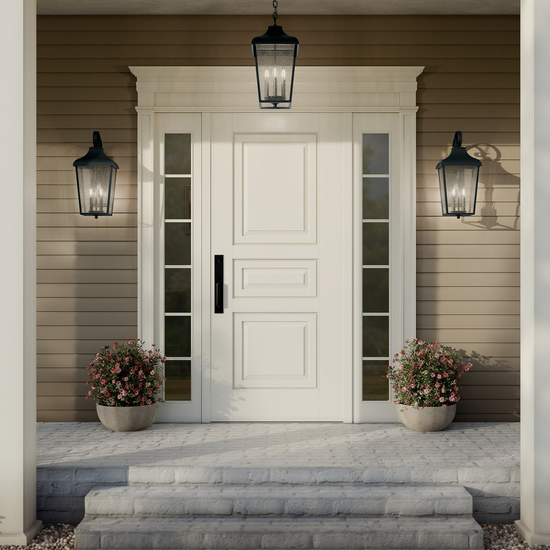 Kichler Canada - 49737BKT - Two Light Outdoor Wall Mount - Forestdale - Textured Black