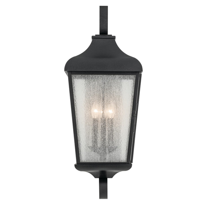 Kichler Canada - 49738BKT - Three Light Outdoor Wall Mount - Forestdale - Textured Black