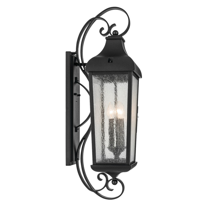 Kichler Canada - 49738BKT - Three Light Outdoor Wall Mount - Forestdale - Textured Black