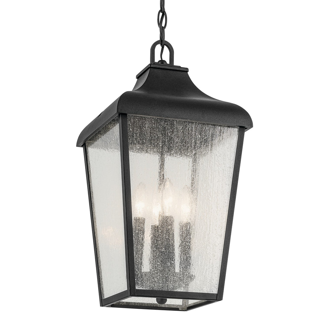 Kichler Canada - 49740BKT - Four Light Outdoor Pendant - Forestdale - Textured Black