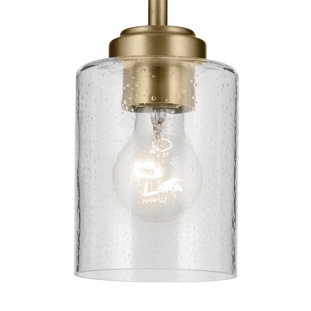 Kichler Canada - 44032NBR - One Light Mini Pendant - Winslow - Natural Brass
