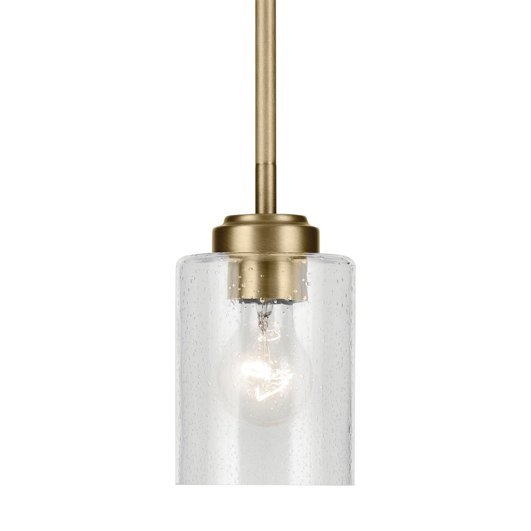 Kichler Canada - 44032NBR - One Light Mini Pendant - Winslow - Natural Brass