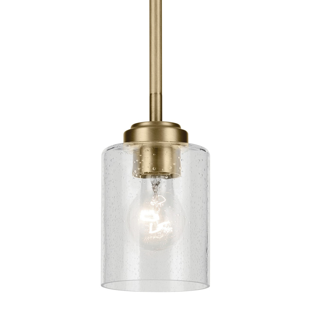 Kichler Canada - 44032NBR - One Light Mini Pendant - Winslow - Natural Brass