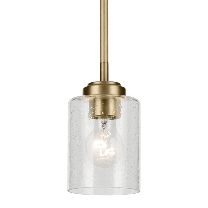 Kichler Canada - 44032NBR - One Light Mini Pendant - Winslow - Natural Brass