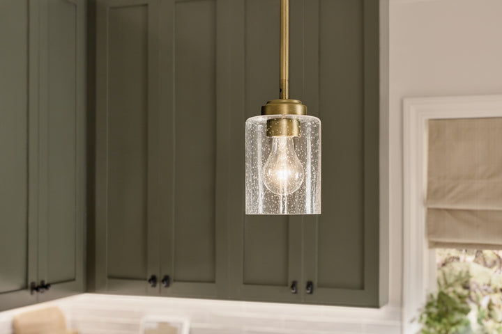 Kichler Canada - 44032NBR - One Light Mini Pendant - Winslow - Natural Brass