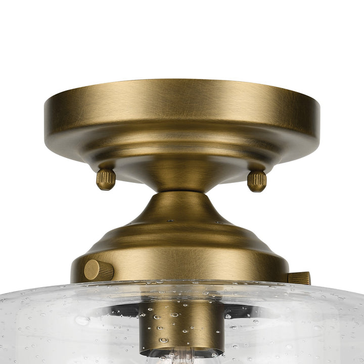 Kichler Canada - 44033NBR - One Light Semi Flush Mount - Winslow - Natural Brass