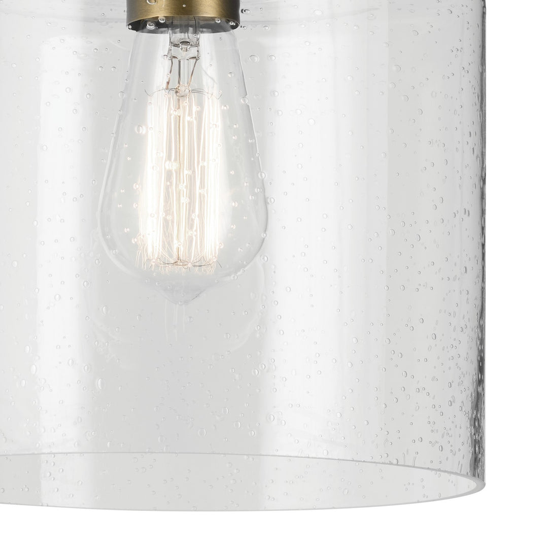 Kichler Canada - 44033NBR - One Light Semi Flush Mount - Winslow - Natural Brass