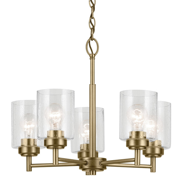 Kichler Canada - 44030NBR - Five Light Chandelier - Winslow - Natural Brass
