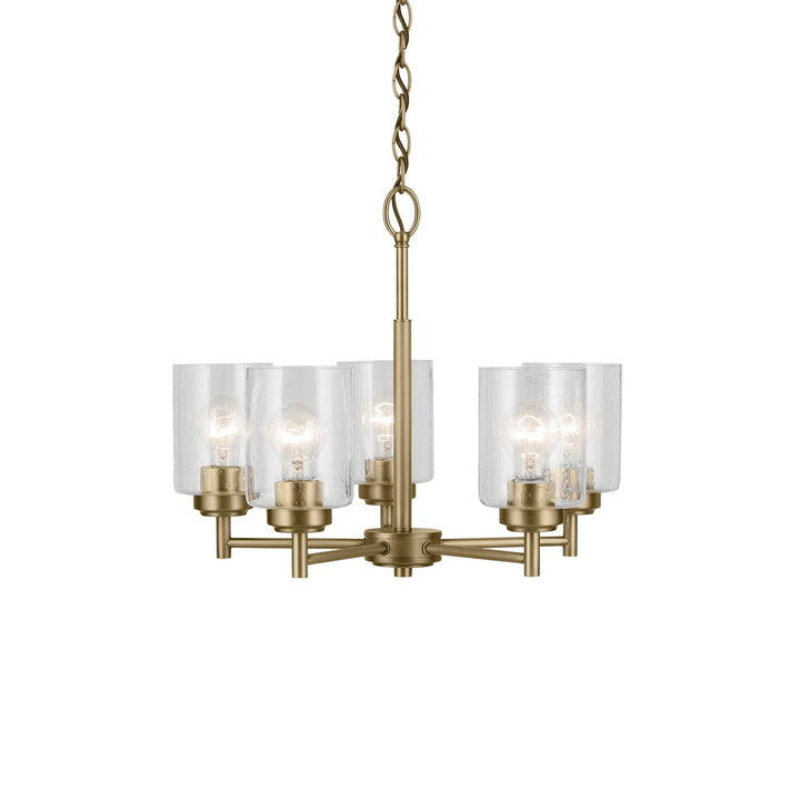 Kichler Canada - 44030NBR - Five Light Chandelier - Winslow - Natural Brass