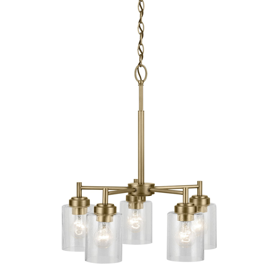 Kichler Canada - 44030NBR - Five Light Chandelier - Winslow - Natural Brass