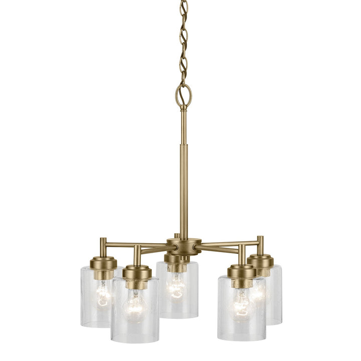 Kichler Canada - 44030NBR - Five Light Chandelier - Winslow - Natural Brass