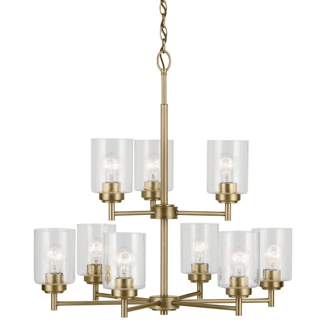 Kichler Canada - 44031NBR - Nine Light Chandelier - Winslow - Natural Brass