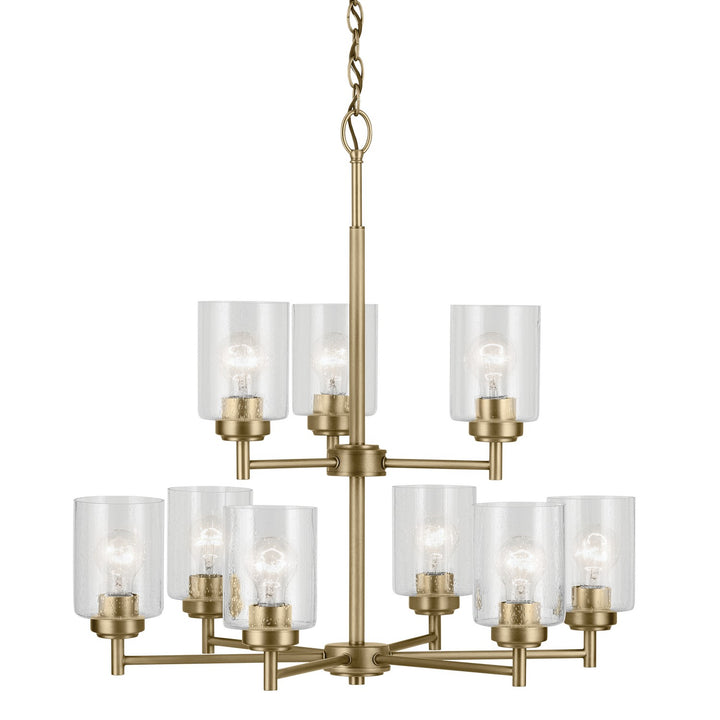 Kichler Canada - 44031NBR - Nine Light Chandelier - Winslow - Natural Brass