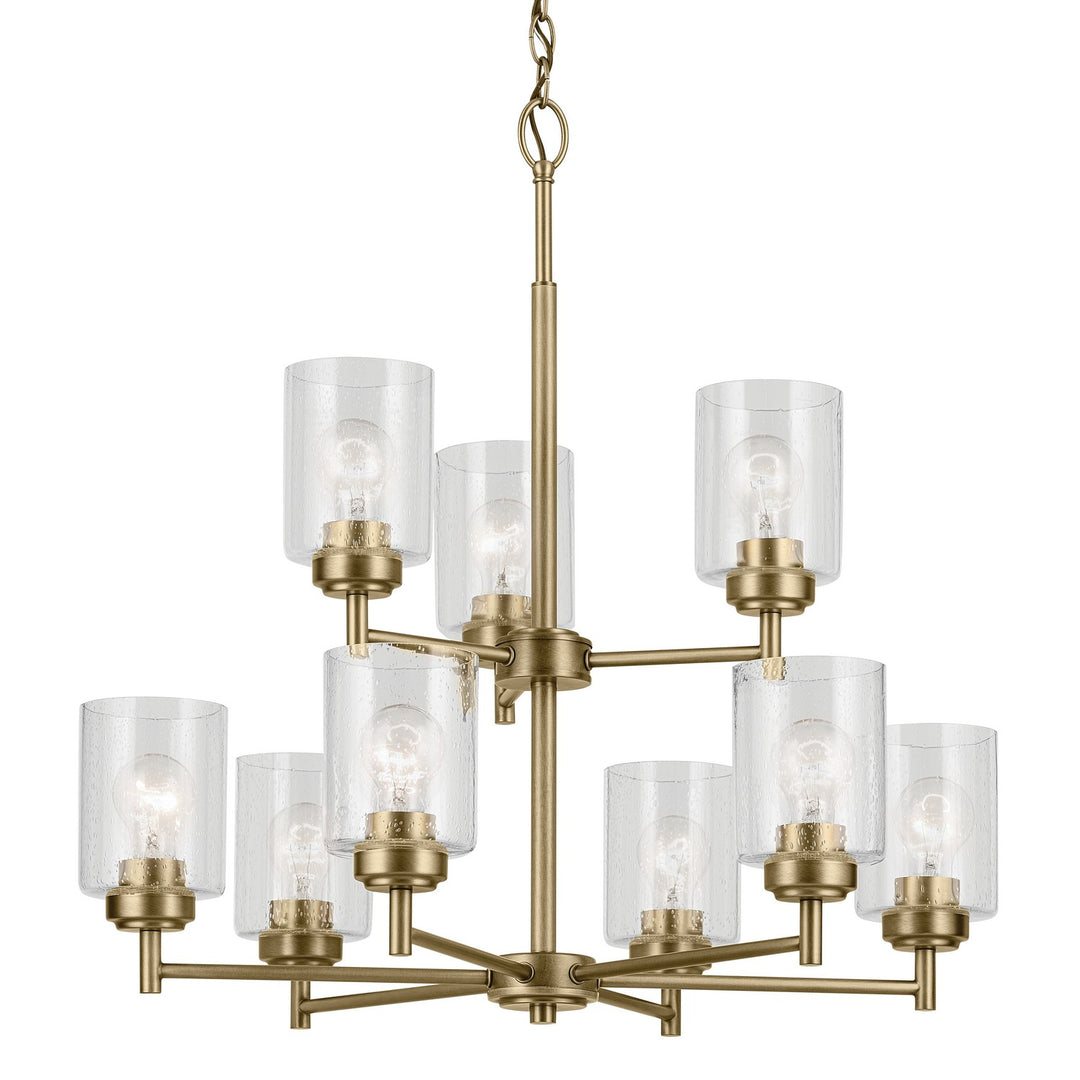 Kichler Canada - 44031NBR - Nine Light Chandelier - Winslow - Natural Brass
