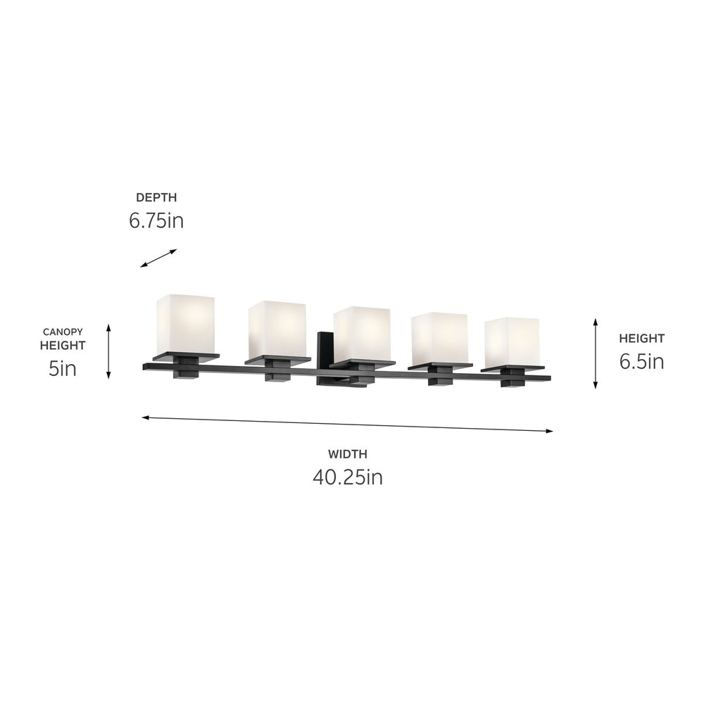 Kichler Canada - 45193BK - Five Light Bath - Tully - Black