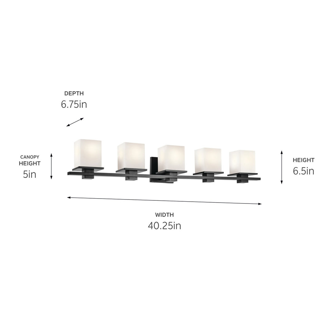 Kichler Canada - 45193BK - Five Light Bath - Tully - Black