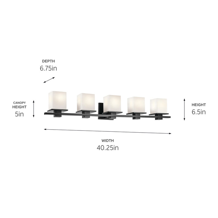 Kichler Canada - 45193BK - Five Light Bath - Tully - Black