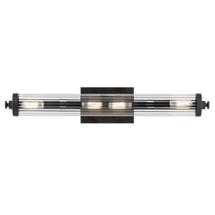 Kichler Canada - 45649BK - Four Light Linear Bath - Azores - Black
