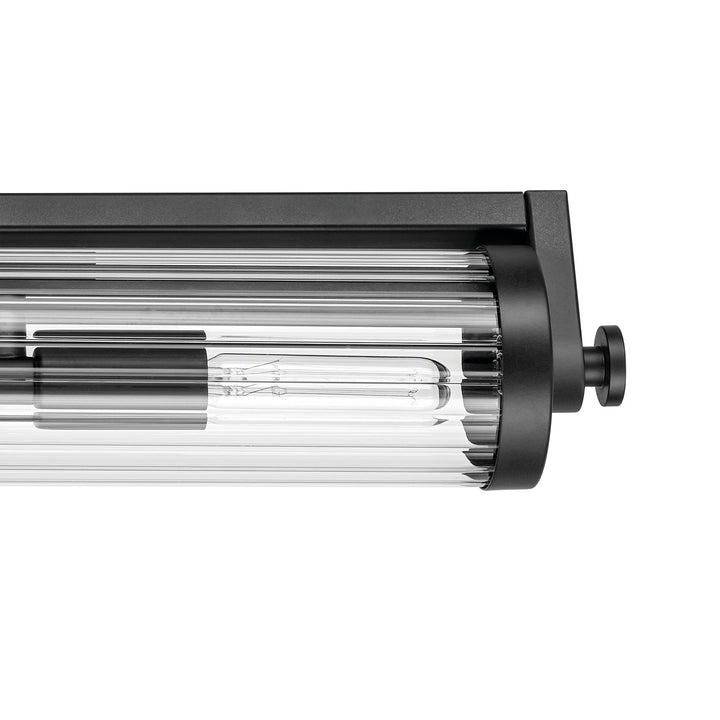 Kichler Canada - 45649BK - Four Light Linear Bath - Azores - Black