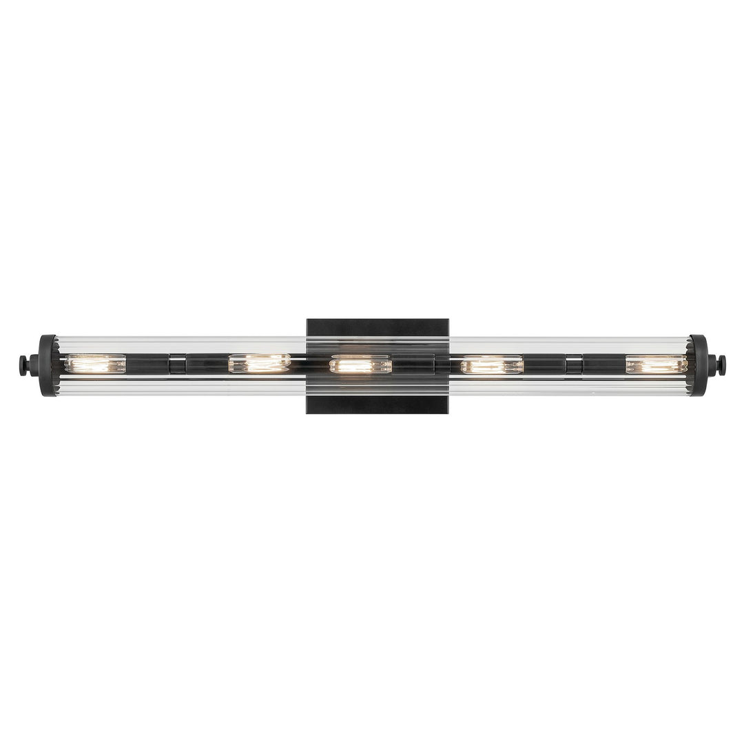 Kichler Canada - 45650BK - Five Light Linear Bath - Azores - Black
