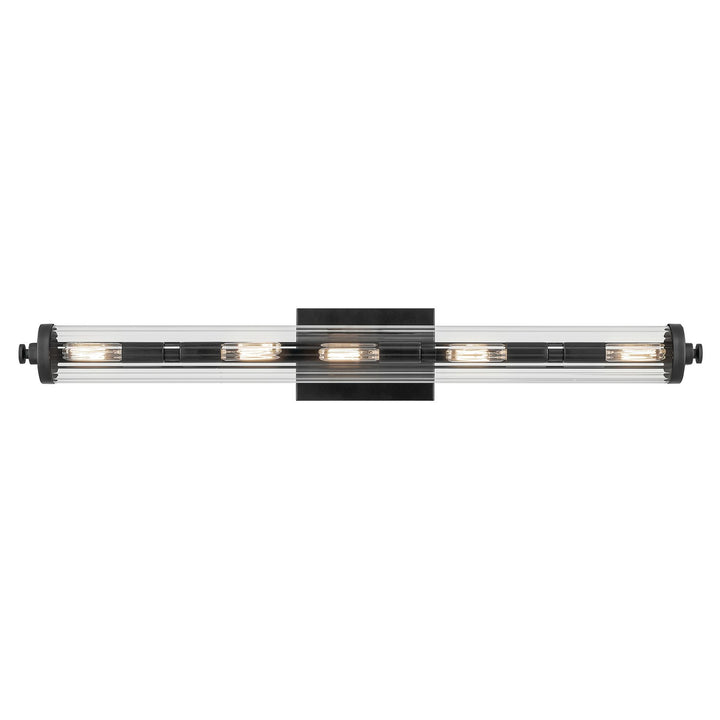 Kichler Canada - 45650BK - Five Light Linear Bath - Azores - Black