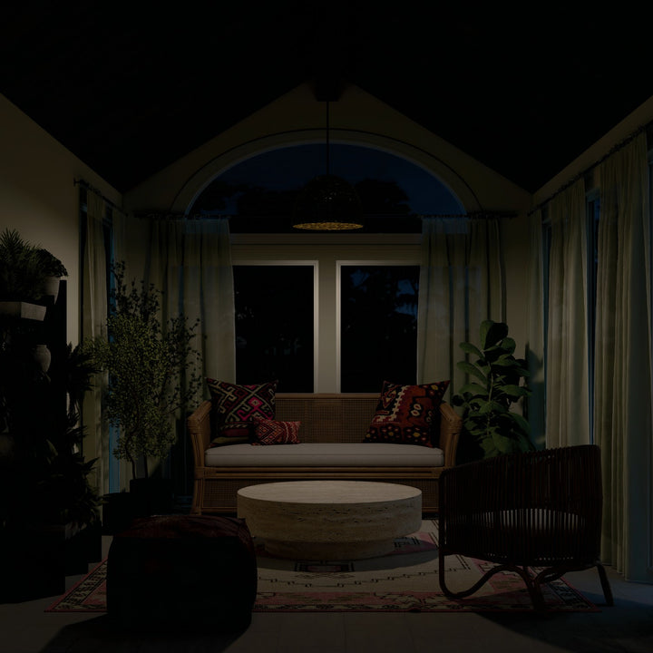 Kichler Canada - 44399BK - One Light Mini Pendant - Raffiana - Black