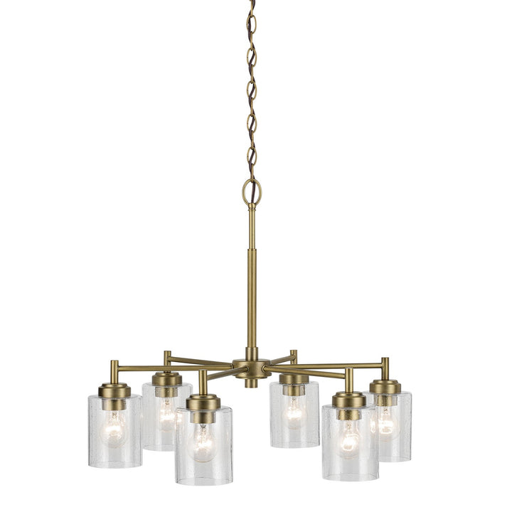 Kichler Canada - 52616NBR - Six Light Chandelier - Winslow - Natural Brass