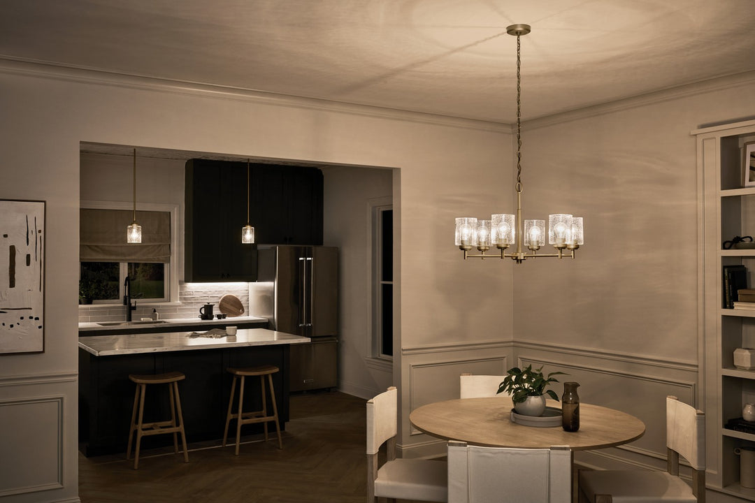 Kichler Canada - 52616NBR - Six Light Chandelier - Winslow - Natural Brass