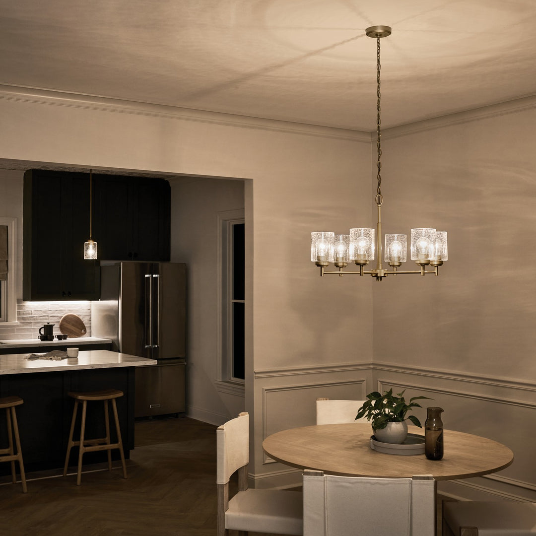 Kichler Canada - 52616NBR - Six Light Chandelier - Winslow - Natural Brass