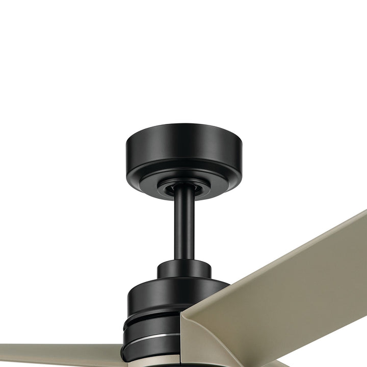 Kichler Canada - 300375SBK - 52"Ceiling Fan - Spyn Lite - Satin Black