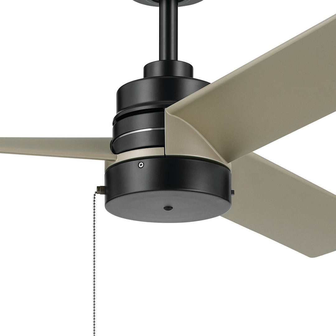 Kichler Canada - 300375SBK - 52"Ceiling Fan - Spyn Lite - Satin Black