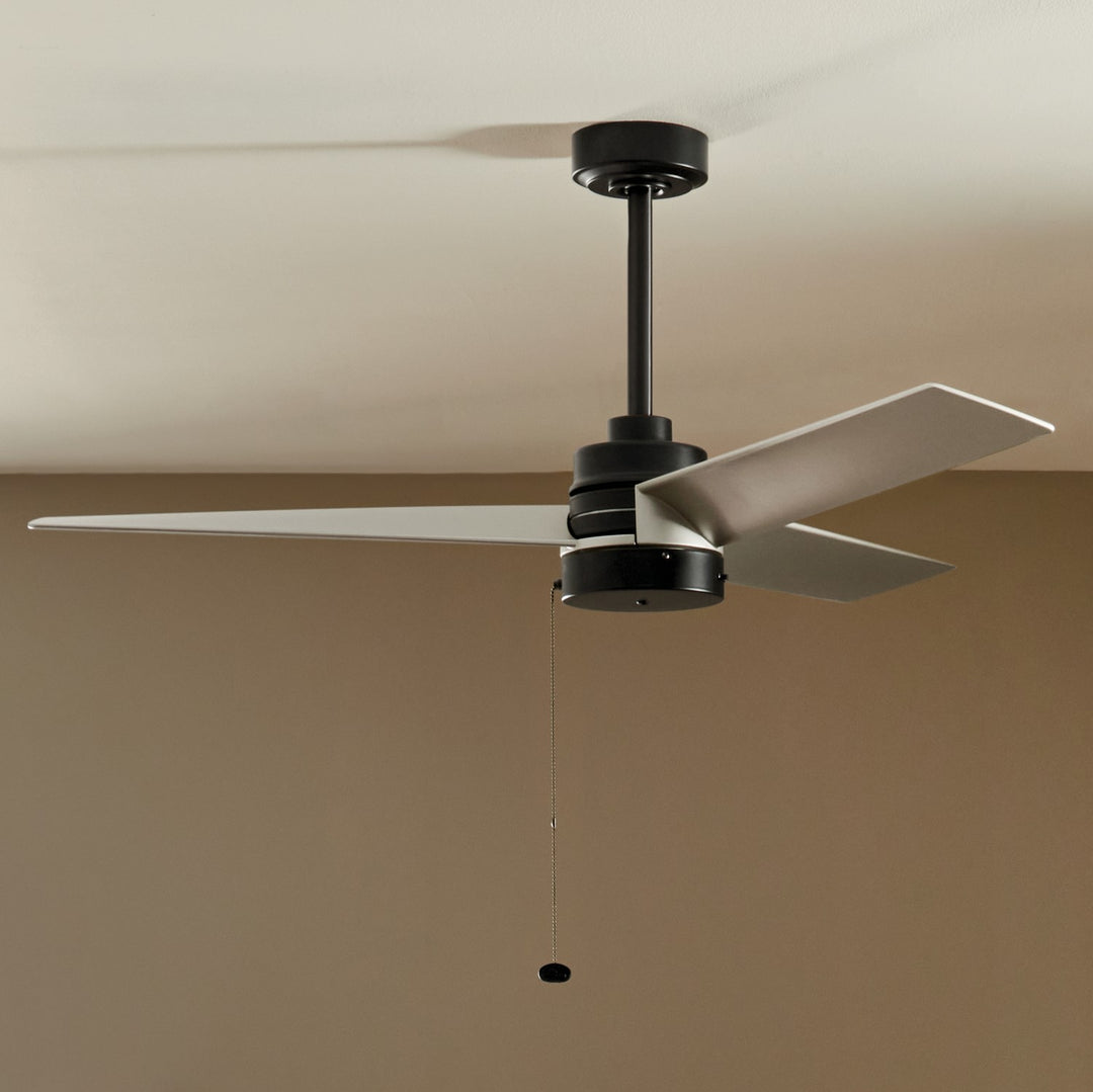 Kichler Canada - 300375SBK - 52"Ceiling Fan - Spyn Lite - Satin Black