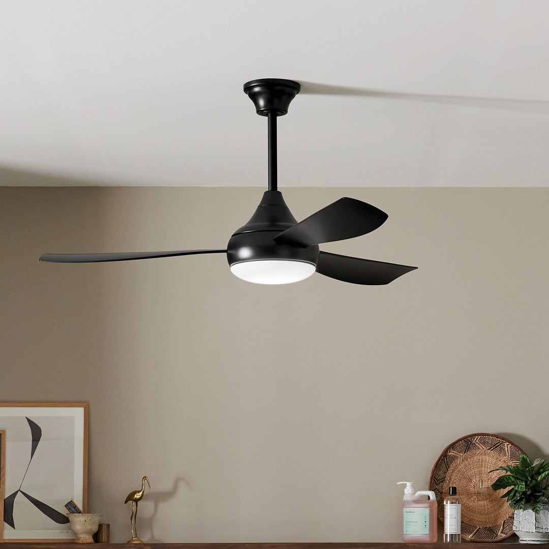 Kichler Canada - 310354SBK - 54"Ceiling Fan - Ample - Satin Black