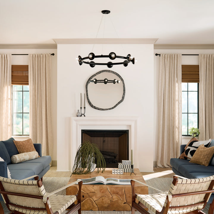 Kichler Canada - 52642BK - Nine Light Chandelier - Palta - Black