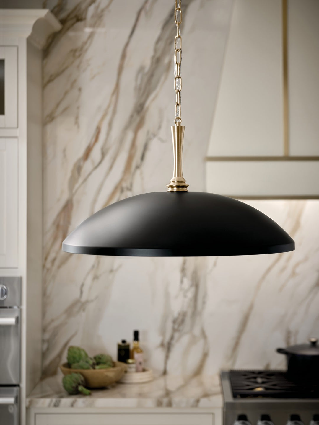 Kichler Canada - 52638BK - One Light Pendant - Delarosa - Black