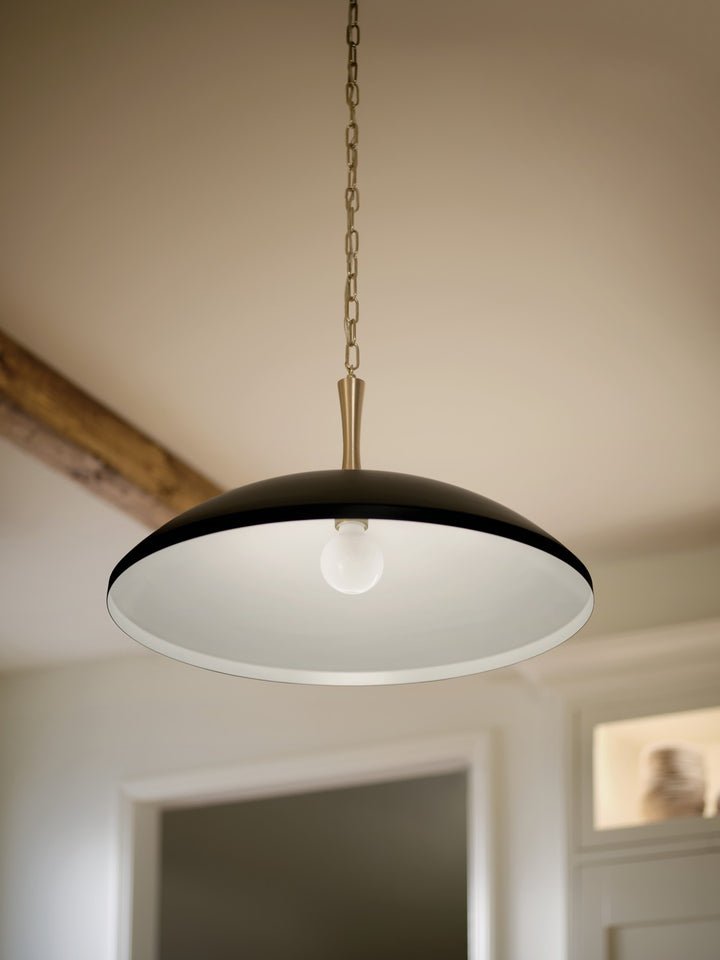 Kichler Canada - 52638BK - One Light Pendant - Delarosa - Black