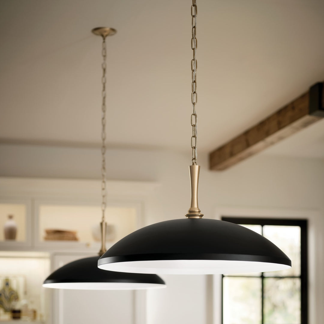 Kichler Canada - 52638BK - One Light Pendant - Delarosa - Black