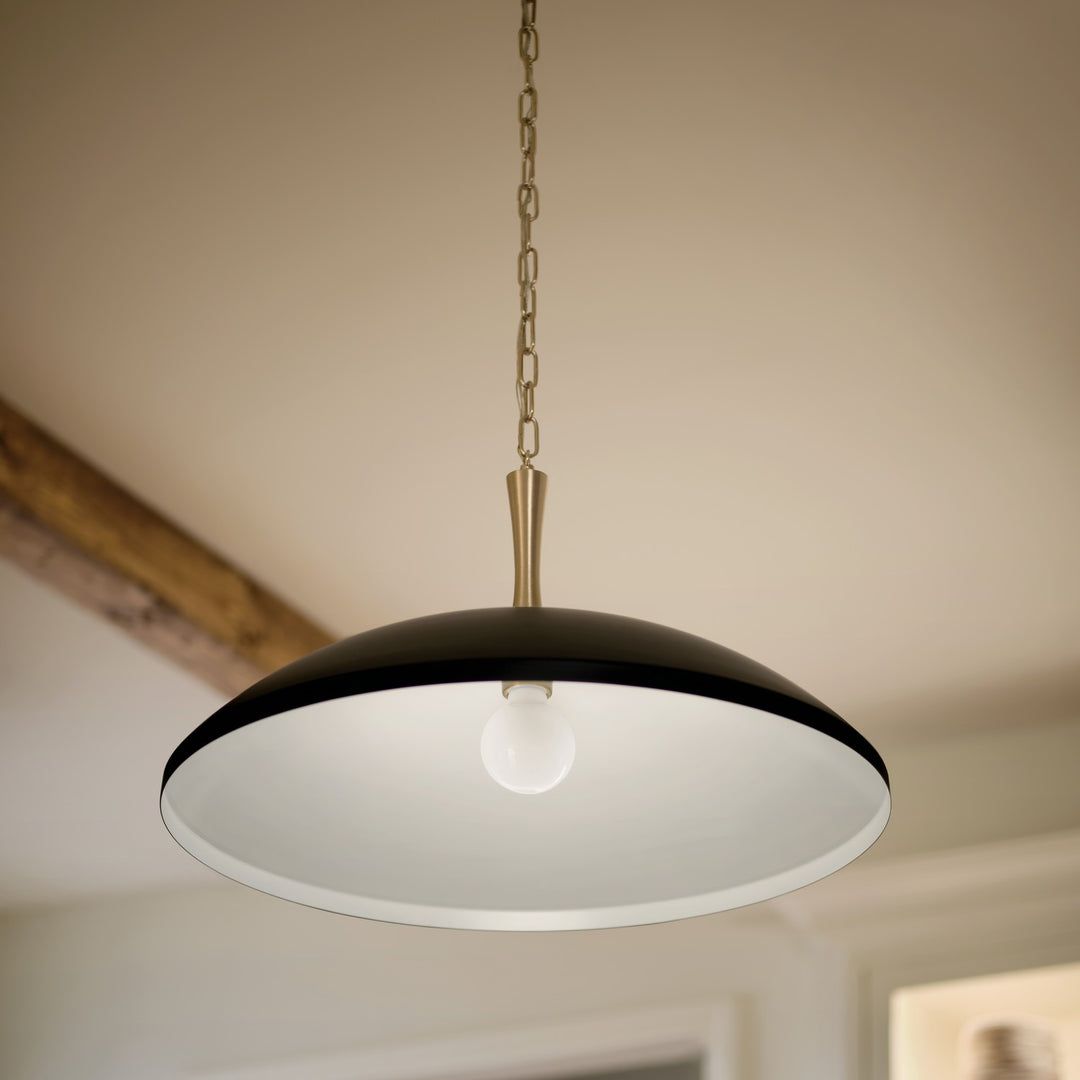 Kichler Canada - 52638BK - One Light Pendant - Delarosa - Black