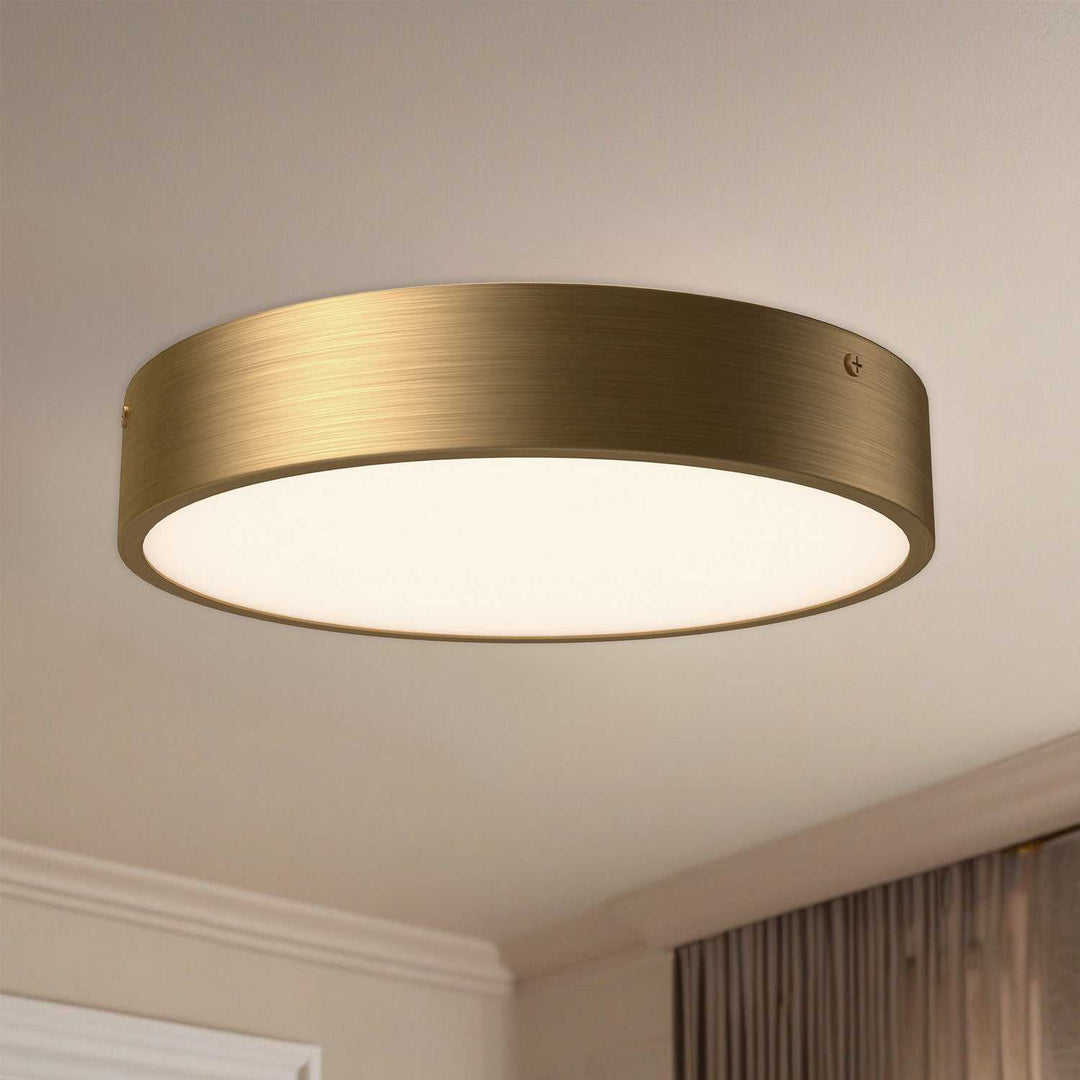 Alora Canada - FM554011AG-5CCT - LED Flush Mount - Adelaide - Aged Gold